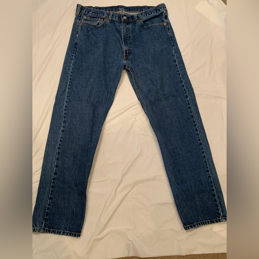 Levi's 505 Straight Heavy Denim Med Wash Men's Jeans 40x34